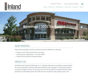 Inlandbrokerage.com(Inland Real Estate Commercial Brokerage) Screenshot