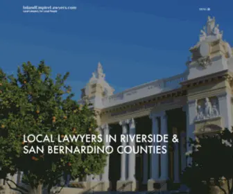 Inlandempirelawyers.com(Inland Empire Lawyers) Screenshot