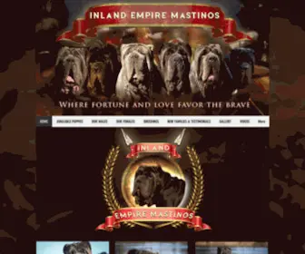 Inlandempiremastinos.com(Inland Empire Mastinos I Neapolitan Mastiffs I Southern Califoria) Screenshot