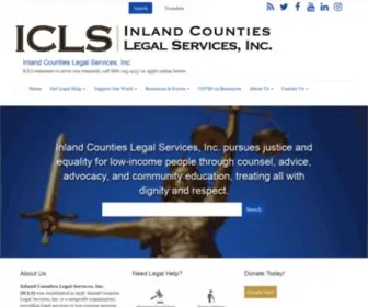 Inlandlegal.org(Inland Counties Legal Services) Screenshot