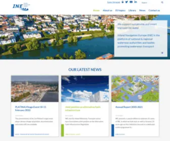 Inlandnavigation.org(Inland Navigation Europe) Screenshot