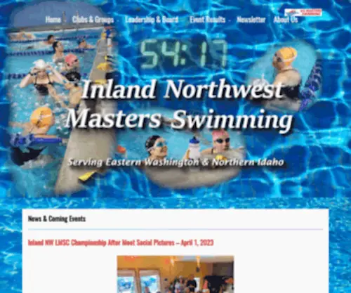 Inlandnwmasters.org(Swimming Made Fun) Screenshot