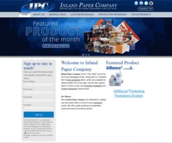 Inlandpaper.com(Custom, Stock & Protective Packaging Supplies) Screenshot