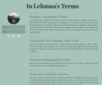 Inlehmansterms.net(In Lehman's Terms) Screenshot