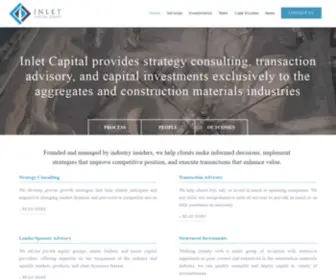 Inletcapitalgroup.com(Strategy Consulting & Transaction Advisory for the Construction Materials Industry) Screenshot