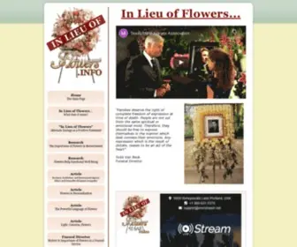 Inlieuofflowers.info(In Lieu of Flowers) Screenshot