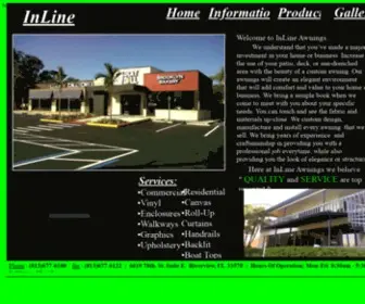 Inlineawnings.com(InLine Awnings) Screenshot