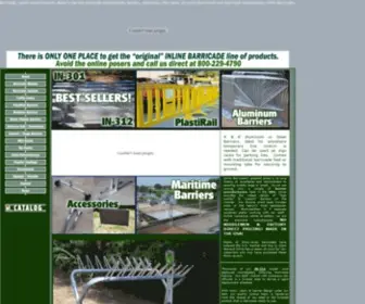 Inlinebarricades.com(Inline Barricades) Screenshot