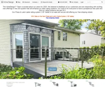 Inlinedesign.us(Stainless Steel Railing of Cable) Screenshot
