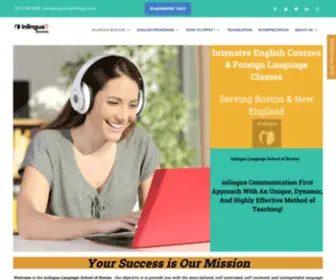 Inlinguabostonma.com(Translation & Interpretation Services) Screenshot