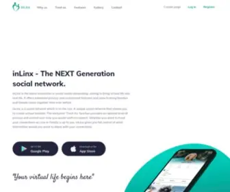 Inlinx.com(Create a free account or log in to inLinx. Connect with your family and friends and people) Screenshot