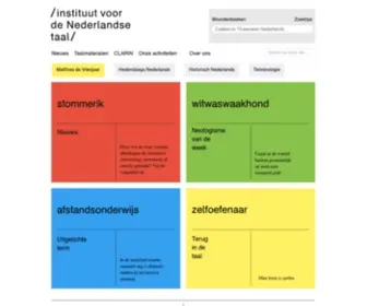 INL.nl(Het Instituut voor de Nederlandse Taal) Screenshot