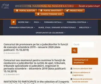 INM-Lex.ro(Institutul National al Magistraturii) Screenshot