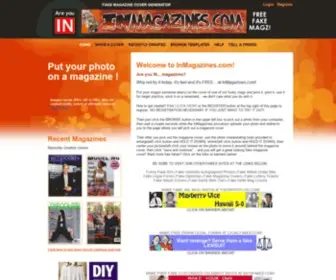 Inmagazines.com(Fake magazine cover generator) Screenshot