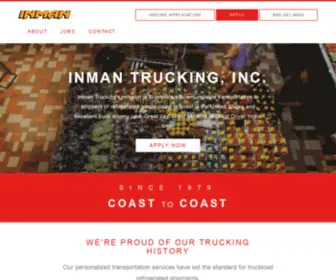 Inmantrucking.com(Join the Inman Trucking Driving Team. Inman Trucking) Screenshot