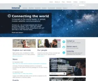 Inmarsat.com(Satellite Service Provider) Screenshot