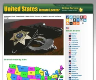 Inmatelocator.us(United States Inmate Locator) Screenshot
