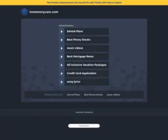 Inmemorycare.com(Inmemorycare) Screenshot