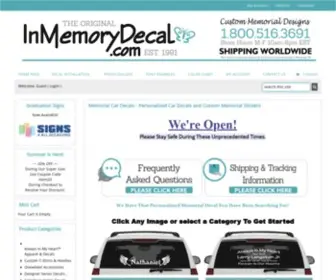 Inmemorydecal.com(In Loving Memory Decal) Screenshot