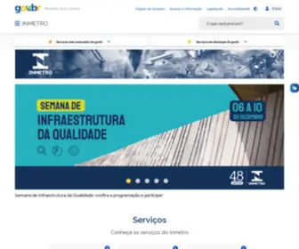 Inmetro.gov.br(Portal de Serviços do Inmetro) Screenshot