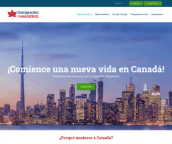 Inmigracioncanadiense.com.mx(Página principal) Screenshot