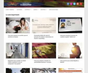 Inmigrantesenmadrid.com(Portal) Screenshot