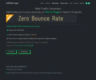 Inmillionapp.com(InMillion Web Traffic Generator) Screenshot