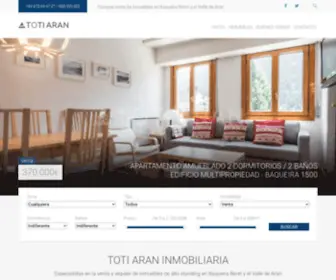 Inmobiliariabaqueira.es(Venta y alquiler de viviendas de alto standing en Baqueira Beret y Vall de Arán) Screenshot