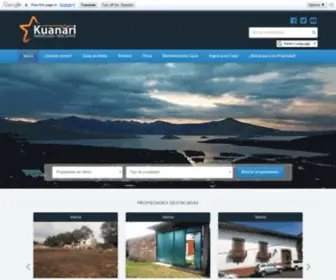Inmobiliariakuanari.com(Inmobiliaria Kuanari / Real Estate / Bienes Raíces) Screenshot