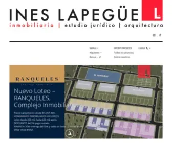 Inmobiliarialapegue.com(Inés Lapegüe Inmobiliaria) Screenshot