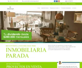 Inmobiliariaparada.cl(Inmobiliaria Parada) Screenshot