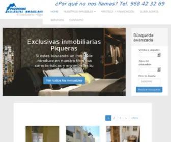 Inmobiliariapiqueras.com(Exclusivas Inmobiliarias) Screenshot