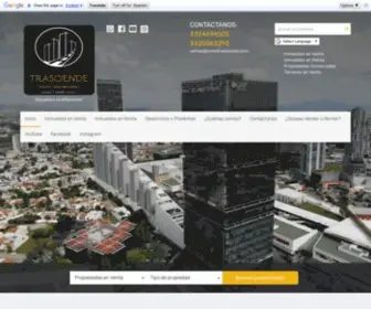 Inmobiliariatrasciende.com(Trasciende Grupo Inmobiliario) Screenshot