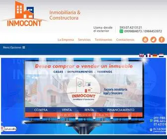 Inmocont.com(INMOCONT Inmobiliaria y Construcción) Screenshot