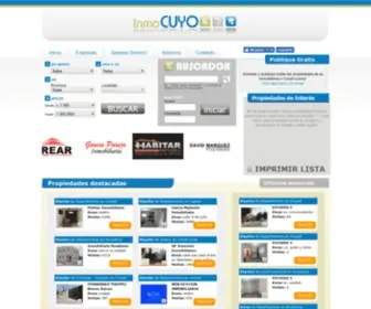 Inmocuyo.com.ar(El portal inmobiliario de Cuyo) Screenshot