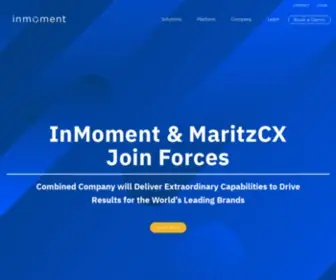 Inmoment.com(Integrated Customer Experience Solutions with AI) Screenshot