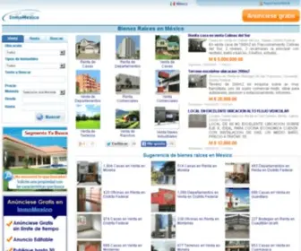 Inmomexico.com(Inmobiliarias, Bienes Raíces en México) Screenshot