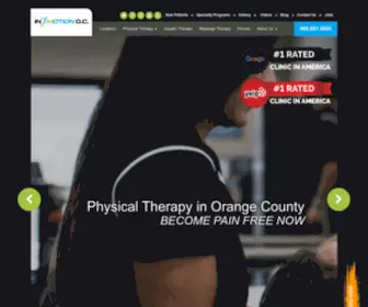 Inmotionoc.com(Physical Therapy Orange County) Screenshot