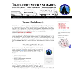 Inmove.ro(Firma Transport Mobila Bucuresti) Screenshot