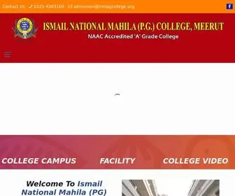 Inmpgcollege.org(Ismail National Mahila (PG) College) Screenshot