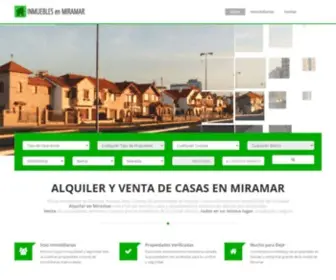 Inmueblesenmiramar.com(Chalets y departamentos en Alquiler y Venta en Miramar) Screenshot