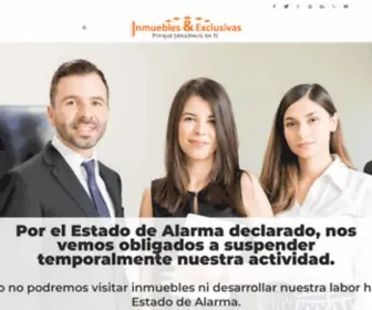 Inmueblesyexclusivas.es(Inmobiliarias Valladolid) Screenshot