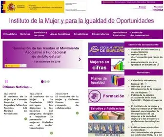 Inmujer.gob.es(Instituto de las Mujeres) Screenshot