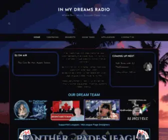 Inmydreamsradio.net(Home of Rockin' Dreams Shooting for the Starz) Screenshot