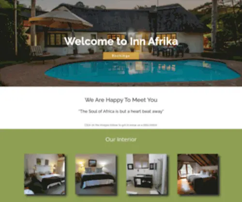 Innafrika.co.za(Bed & Breakfast) Screenshot