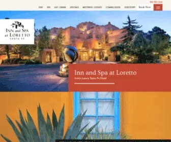 Innatloretto.com(Santa Fe Hotels & Boutique Hotels New Mexico) Screenshot