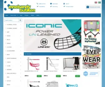 Innebandybutiken.com(Floorball maximized) Screenshot