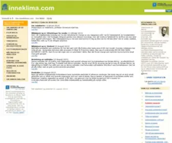 Inneklima.com(Velkommen til) Screenshot