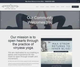 Innerblissyogastudio.com(Inner Bliss Yoga Studio) Screenshot