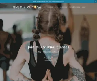 Innerfireyoga.com(Burn Brighter) Screenshot